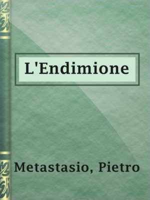 cover image of L'Endimione